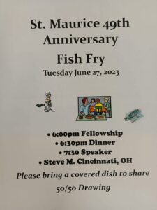 St Maurice 49th Annual Fish Fry @ St. Maurice Catholic Church Hall | Greensburg | Indiana | United States