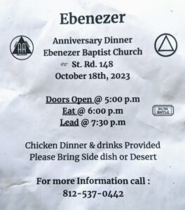 Ebenezer Anniversary Dinner @ Ebenezer Baptist Church | Aurora | Indiana | United States