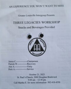 Three Legacies Workshop @ St Paul's Church | Louisville | Kentucky | United States