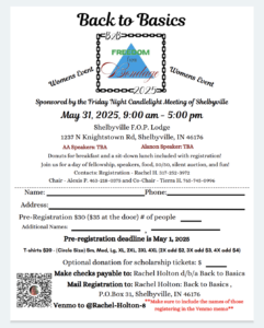 Back To Basics *Women's Event* @ Shelbyville FOP Lodge | Shelbyville | Indiana | United States